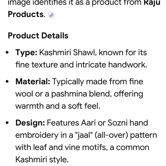 Kashmiri Luxurious Green and Gold Embroidered scarf/Throw Blanket